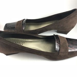 Franco Sarto Brown Suede Shoes Sz 8M